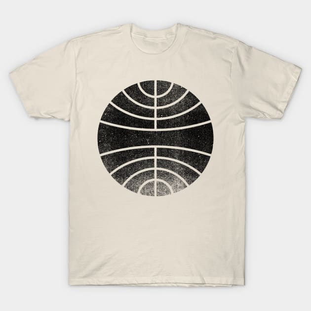 Globe - Black T-Shirt by RetroLogosDesigns